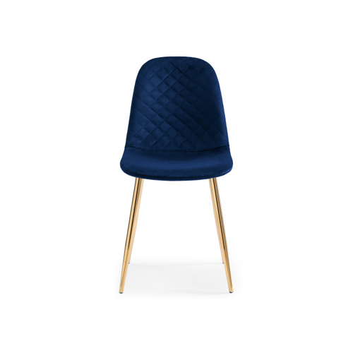 Стул на металлокаркасе Dabl dark blue, gold