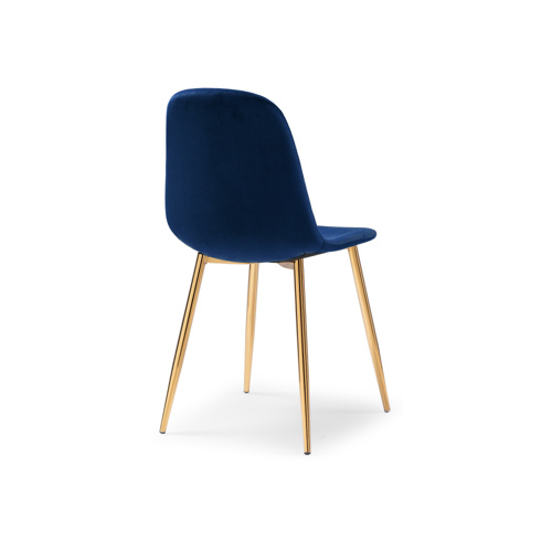 Стул на металлокаркасе Dabl dark blue, gold