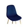 Стул на металлокаркасе Dabl dark blue, gold