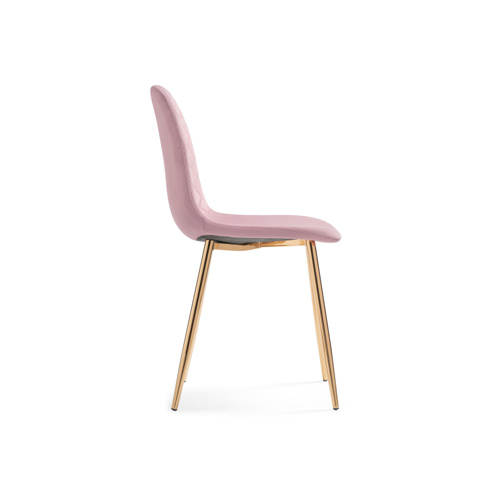 Стул на металлокаркасе Dabl light purple/ gold