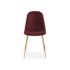 Стул на металлокаркасе Dabl wine red, gold