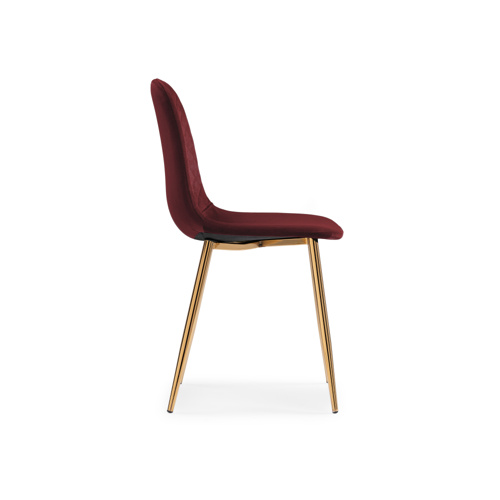 Стул на металлокаркасе Dabl wine red, gold