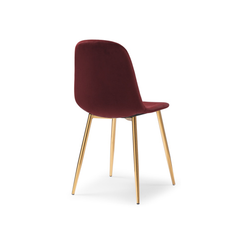 Стул на металлокаркасе Dabl wine red, gold