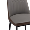 Стул на металлокаркасе Flor gray, brown, black