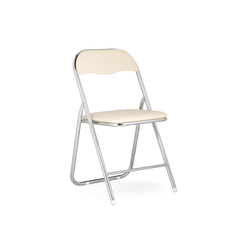 Стул на металлокаркасе Fold 1 складной beige, chrome