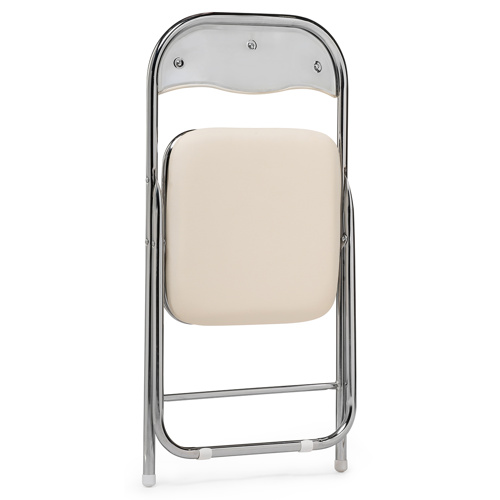 Стул на металлокаркасе Fold 1 складной beige, chrome