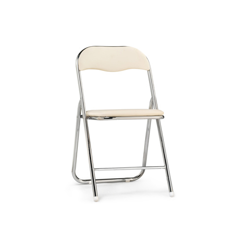 Стул на металлокаркасе Fold 1 складной beige, chrome