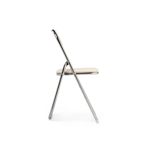 Стул на металлокаркасе Fold 1 складной beige, chrome