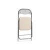 Стул на металлокаркасе Fold 1 складной beige, chrome
