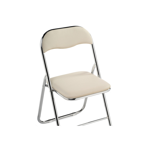 Стул на металлокаркасе Fold 1 складной beige, chrome