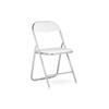 Стул на металлокаркасе Fold 1 складной white, chrome