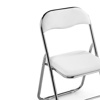 Стул на металлокаркасе Fold 1 складной white, chrome