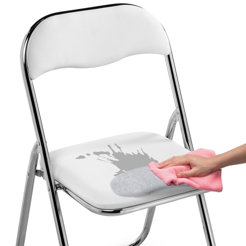 Стул на металлокаркасе Fold 1 складной white, chrome