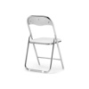 Стул на металлокаркасе Fold 1 складной white, chrome