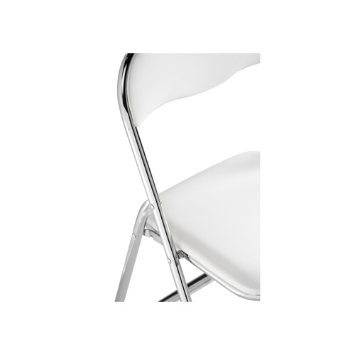 Стул на металлокаркасе Fold 1 складной white, chrome