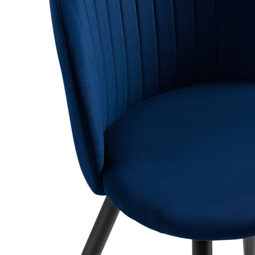 Стул на металлокаркасе Gabi 1 dark blue, black