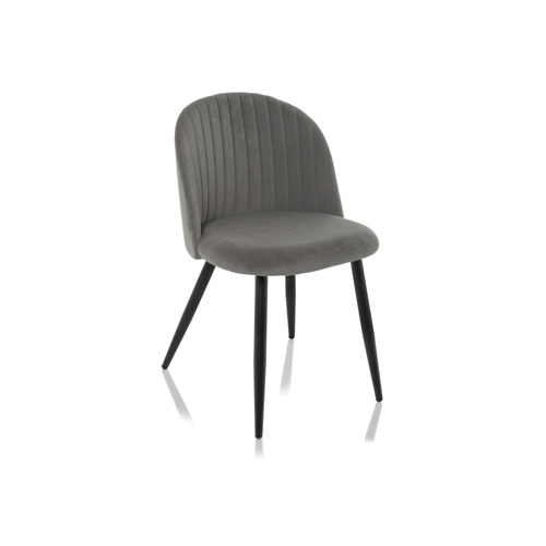 Стул на металлокаркасе Gabi 1 dark gray, black
