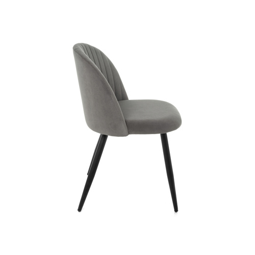 Стул на металлокаркасе Gabi 1 dark gray, black