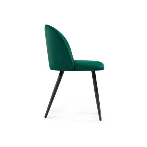 Стул на металлокаркасе Gabi 1 dark green, black
