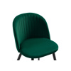 Стул на металлокаркасе Gabi 1 dark green, black