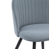 Стул на металлокаркасе Gabi 1 gray, black