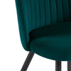 Стул на металлокаркасе Gabi 1 green, black