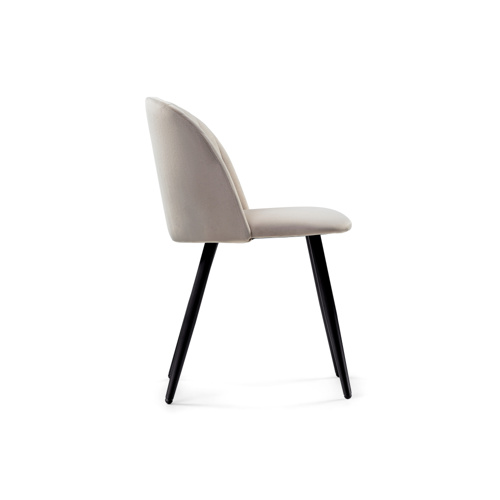 Стул на металлокаркасе Gabi 1 latte, black