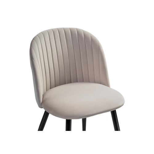 Стул на металлокаркасе Gabi 1 latte, black