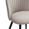 Стул на металлокаркасе Gabi 1 latte, black