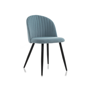 Стул на металлокаркасе Gabi 1 light blue, black