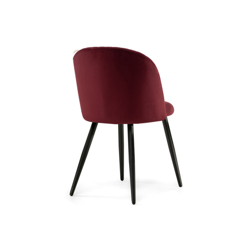 Стул на металлокаркасе Gabi 1 wine red, black