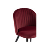 Стул на металлокаркасе Gabi 1 wine red, black