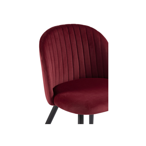 Стул на металлокаркасе Gabi 1 wine red, black