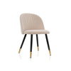 Стул на металлокаркасе Gabi beige, black, gold