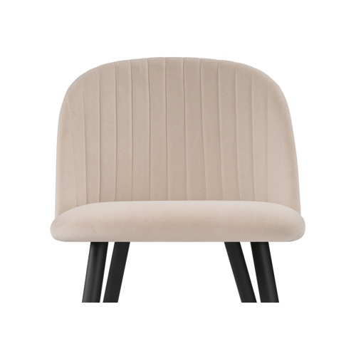 Стул на металлокаркасе Gabi beige, black, gold