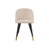 Стул на металлокаркасе Gabi beige, black, gold