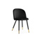 Стул на металлокаркасе Gabi black, black, gold Стул на металлокаркасе Gabi black, black, gold