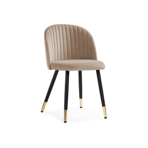 Стул на металлокаркасе Gabi dark beige, black, gold