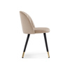 Стул на металлокаркасе Gabi dark beige, black, gold