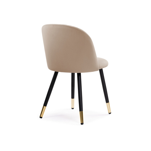 Стул на металлокаркасе Gabi dark beige, black, gold