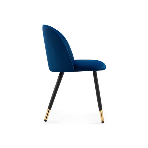 Стул на металлокаркасе Gabi dark blue, black, gold