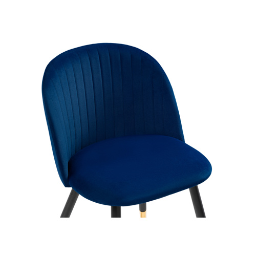 Стул на металлокаркасе Gabi dark blue, black, gold