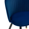 Стул на металлокаркасе Gabi dark blue, black, gold