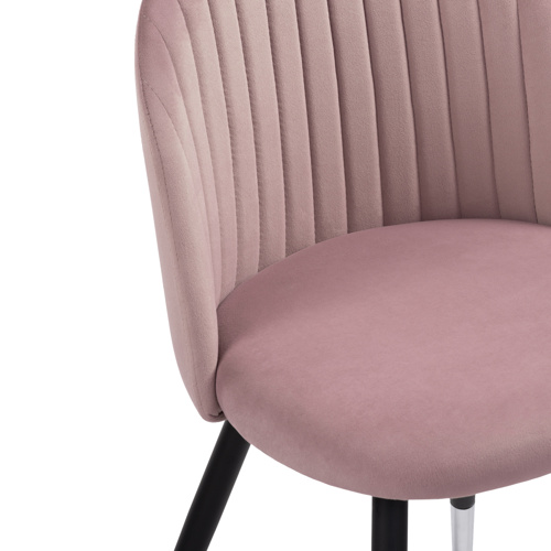 Стул на металлокаркасе Gabi light purple, black