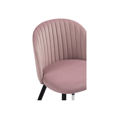 Стул на металлокаркасе Gabi light purple, black