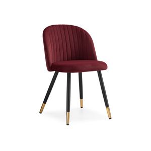Стул на металлокаркасе Gabi wine red, black