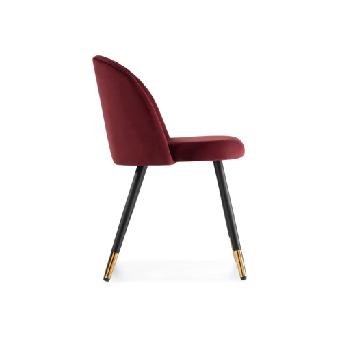 Стул на металлокаркасе Gabi wine red, black