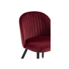 Стул на металлокаркасе Gabi wine red, black