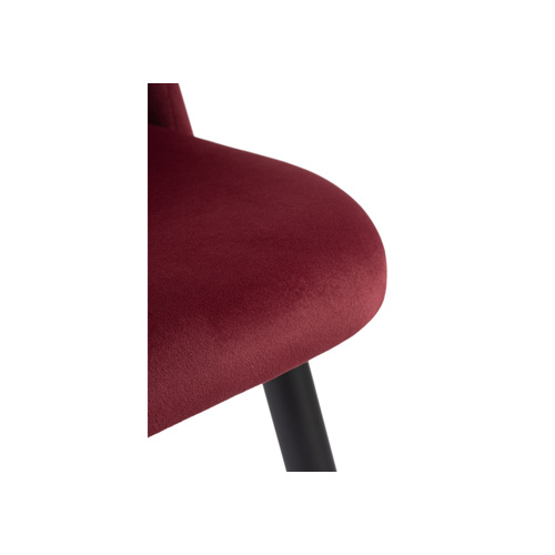 Стул на металлокаркасе Gabi wine red, black