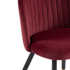 Стул на металлокаркасе Gabi wine red, black